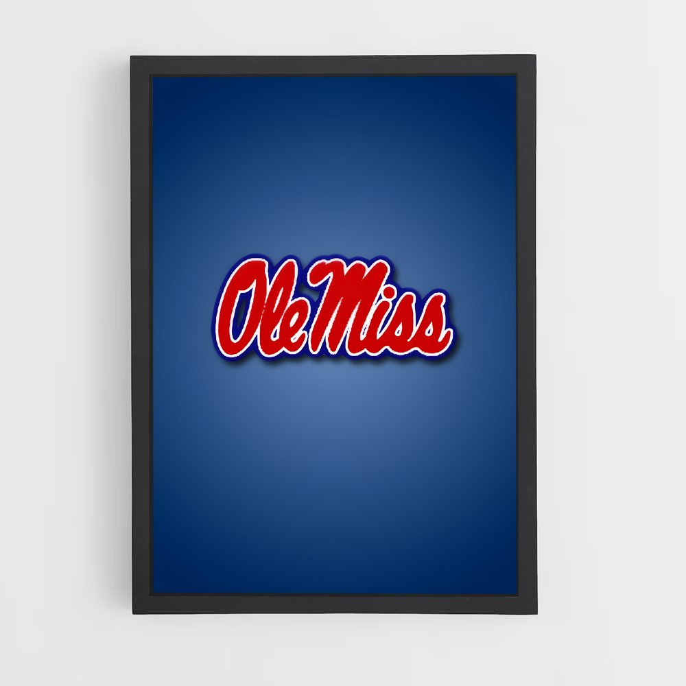 Poster Ole Miss Spirit – affiche Baseball (vue 2)